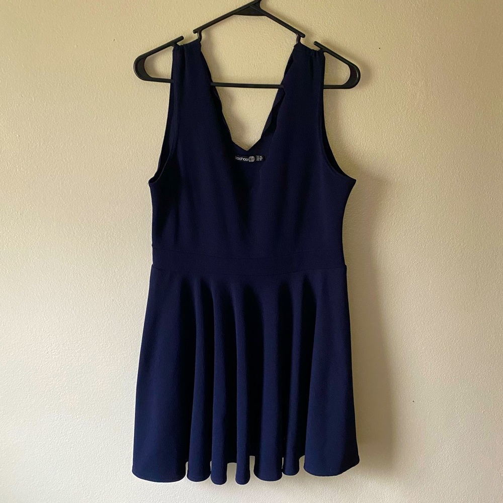Boohoo Night Navy Blue Dress size 12